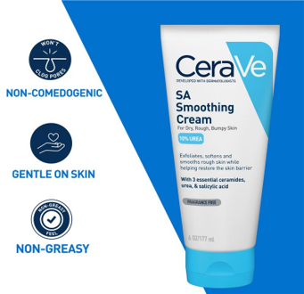 cerave sa smoothing cream for rough & bumpy skin 177ml