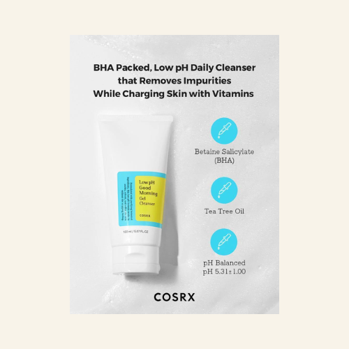 COSRX Low pH Good Morning Gel Cleanser 150Ml - Image 3