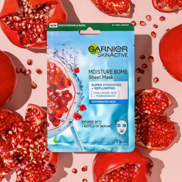 Garnier Tissue Mask Hydra Bomb Pomegranate 28G