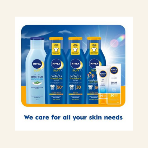 NIVEA Sun Protect & Moisture Lotion SPF 50+, 200Ml - Image 2