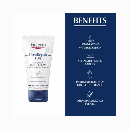 Eucerin Urea Repair Plus 5% Urea Hand Cream, 75ml - Image 3