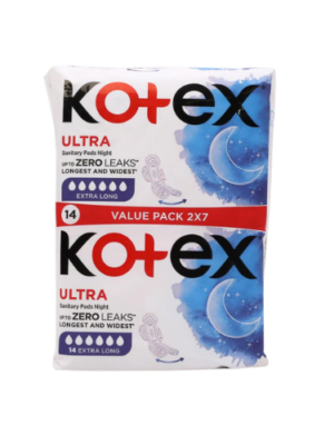 Kotex Ultrathin Night Duo Sanitary Pads 14's