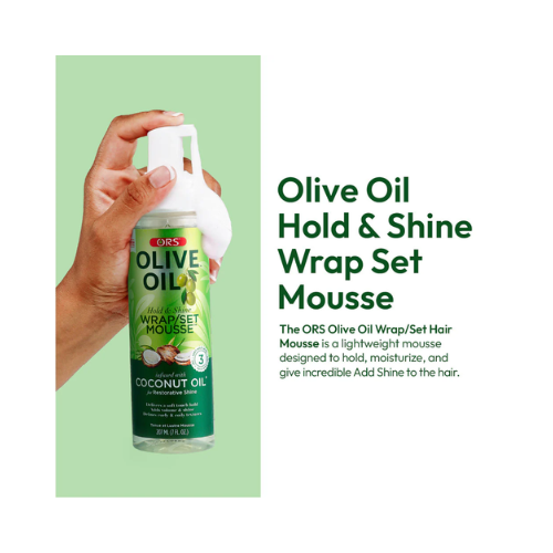 ORS Olive Oil Wrap Set Mousse With Coconut Oil 207ml - Image 3