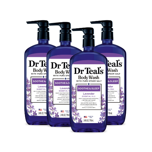 Dr Teal's Body Wash with Pure Epsom Salt, Soothe & Sleep With Lavender 710ml - Image 2