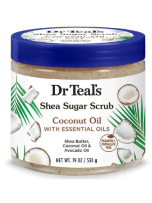 Dr Teal's Shea Sugar Body Scrub Coconut Oil with Essential Oils 454g