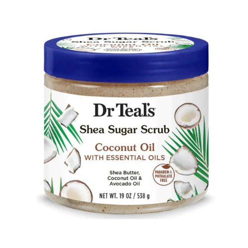 Dr Teal's Shea Sugar Body Scrub Coconut Oil with Essential Oils 454g