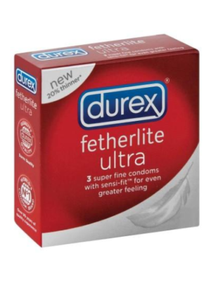 Durex Fetherlite Ultra Condoms 3's