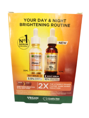 Garnier Vitamin C Day Night Serum Routine Pack