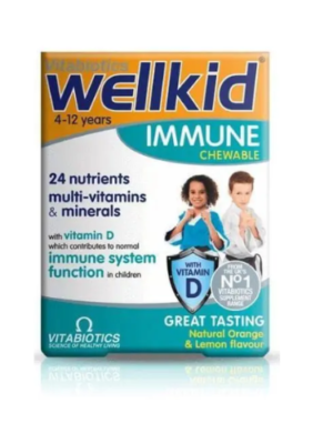 Wellkid Immune Chewable (4-12 yrs), 30 Tablets
