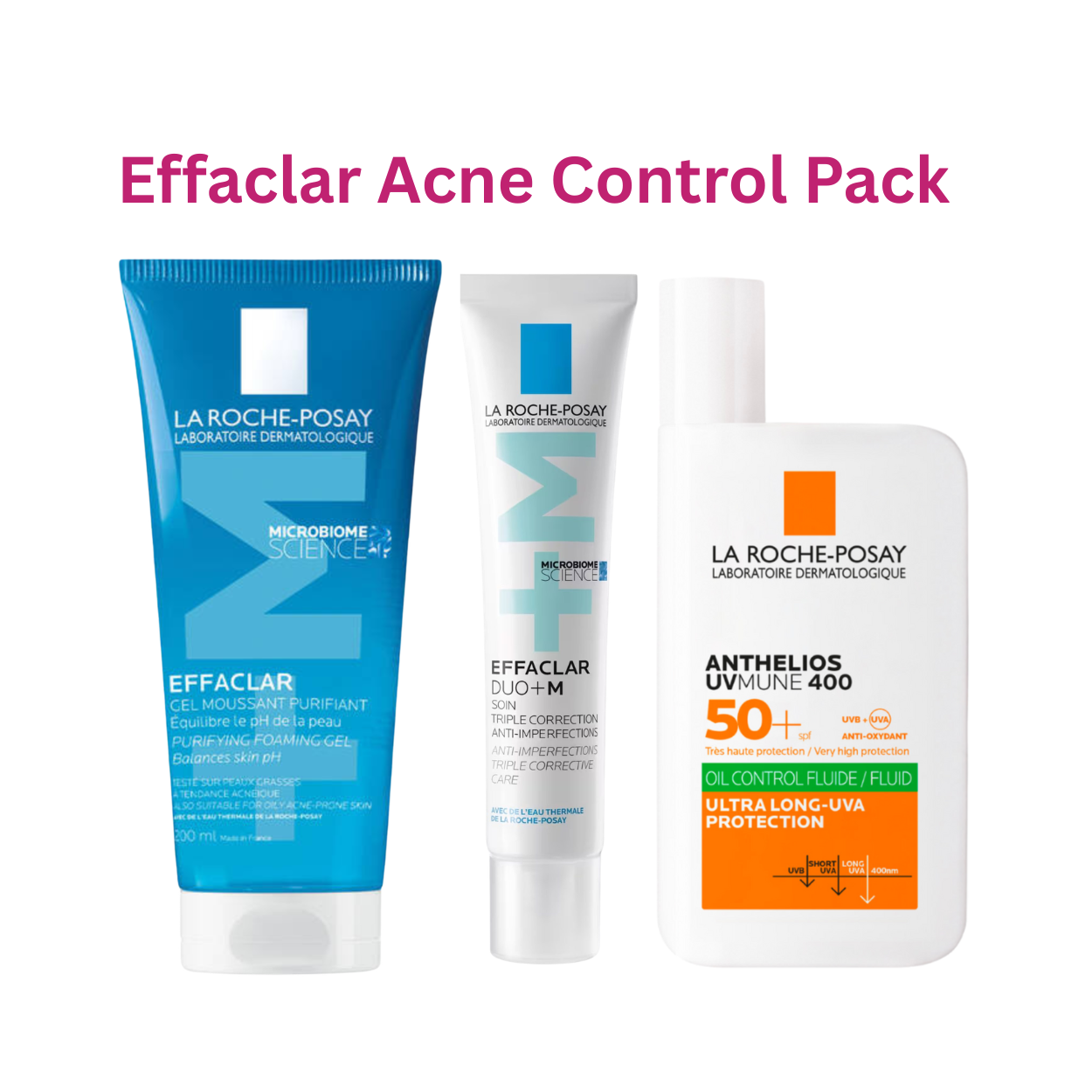 La Roche-Posay Effaclar Acne Control Pack (Oil Control)